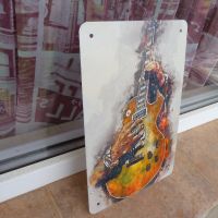 Метална табела музика рок китара китарист струни музукална колекция, снимка 2 - Декорация за дома - 45456510