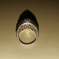 Османски военен Сребърен пръстен 925, снимка 7 - Антикварни и старинни предмети - 45845524