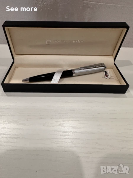 Pierre Cardin мъжка химикалка с оникс, снимка 1