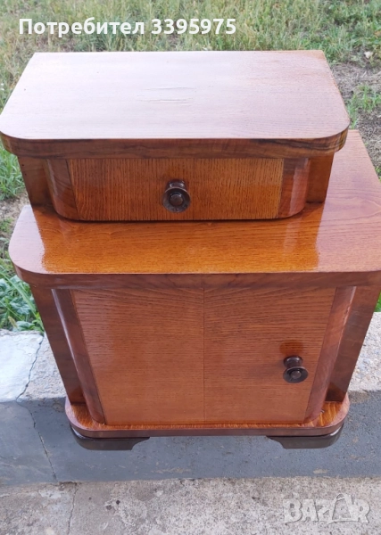 Антично нощно шкафче (Пловдив, 1952 г.), снимка 1