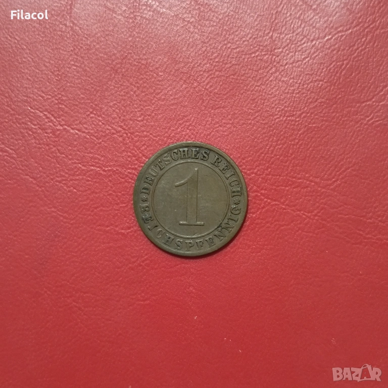 1 пфениг 1930 година Германия МД - A, снимка 1