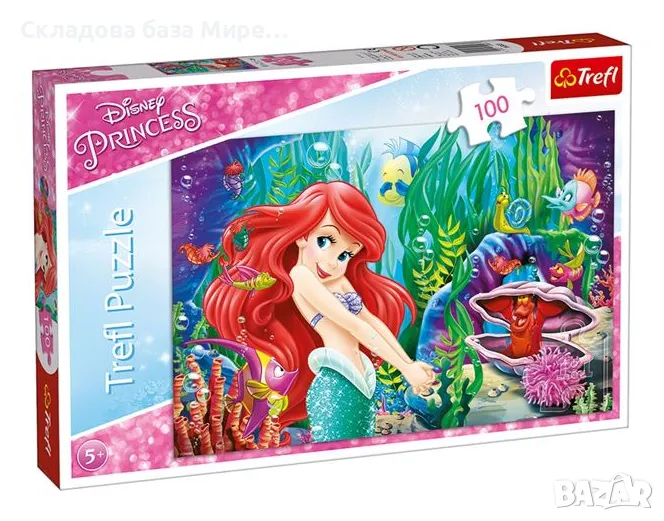 Пъзел Trefl PRINCESS Ariel, Ариел, 100 части, снимка 1