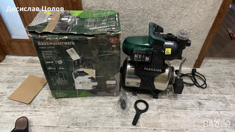 Хидрофорна водна помпа Parkside PHWW 1300 B1 – чисто нова, с транспортен дефект, снимка 1