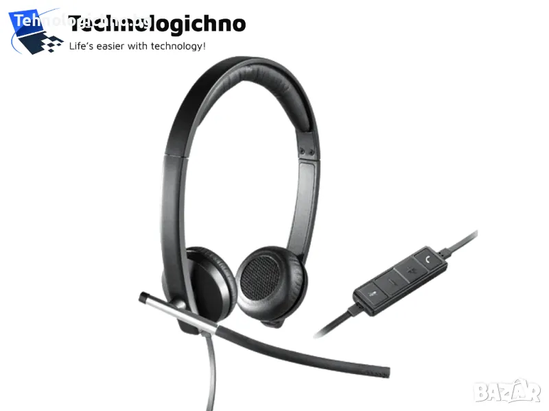 Слушалки Logitech H650E USB 981-000519, снимка 1