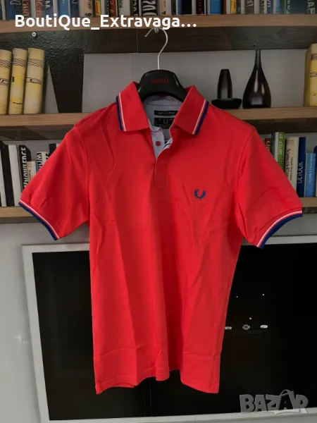 Мъжка тениска Fred Perry Polo Red/Blue !!!, снимка 1