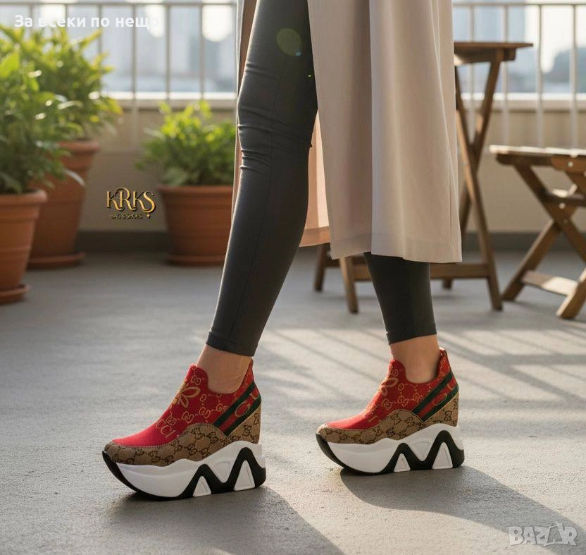 Gucci Дамски Маратонки На Платформа👟Дамски Спортни Обувки Гучи - Налични Различни Цветове Код SK311, снимка 1