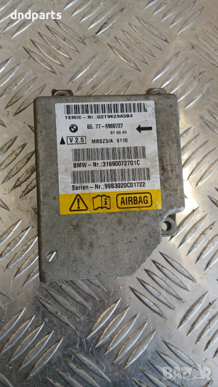 Airbag модул BMW E39 5 2000г. 6900727 65.77-6900727, снимка 1