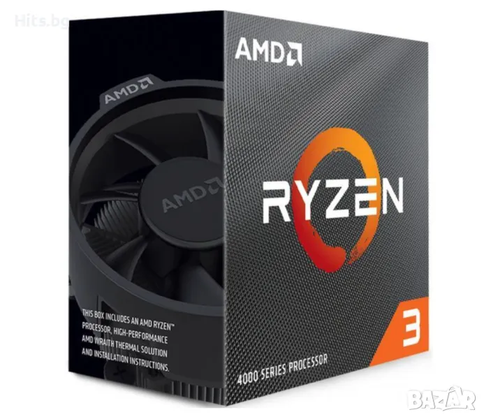 Компютърни компоненти Процесори AMD ПРОЦЕСОР AMD RYZEN 3 4100, AM4 SOCKET, 4 CORES, 8 THREADS, 3.8GH, снимка 1