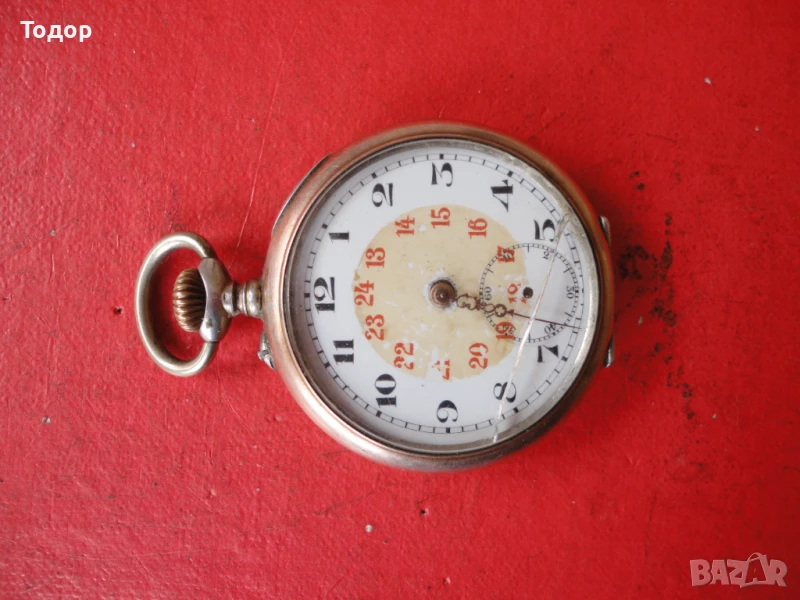 Сребърен джобен часовник 2, снимка 1