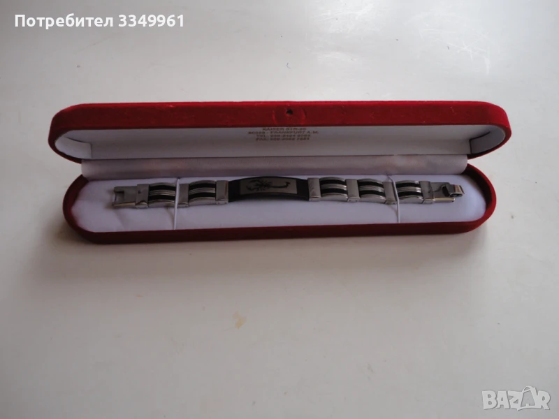 Страхотна гривна от медицинска стомана Скорпион с емайл, снимка 1