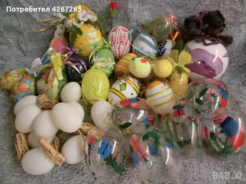 Голям лот декоративни яйца, цената е за целия лот, снимка 1