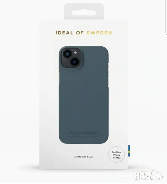 Оригинален калъф Ideal of Sweden iPhone 14 Plus/15 Plus Midnight Blue, снимка 1