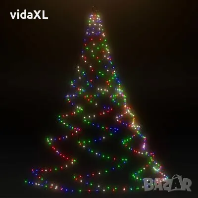 vidaXL Дърво за стена с метална халка, 720 LED, цветно, 5 м（SKU:328647）, снимка 1