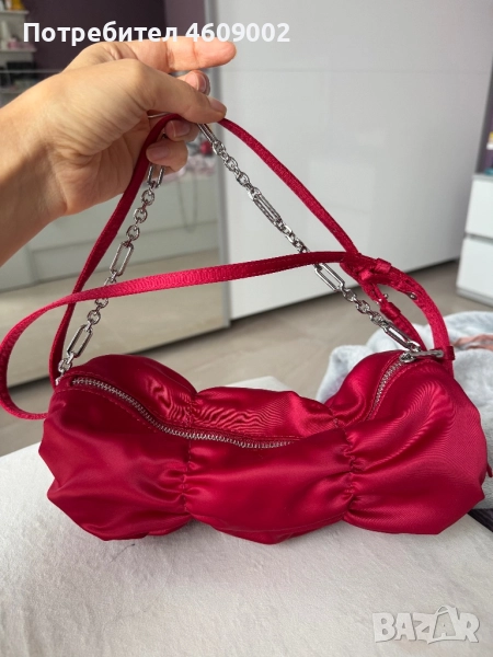 Червена чанта Зара, снимка 1