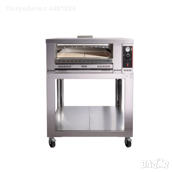 Професионална газова фурна за пици – 4xØ30/34 см, 14 kW, снимка 1