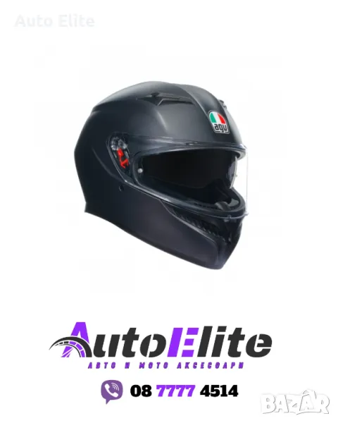 Каска AGV K3 E2206 BLACK MATT  56224, снимка 1