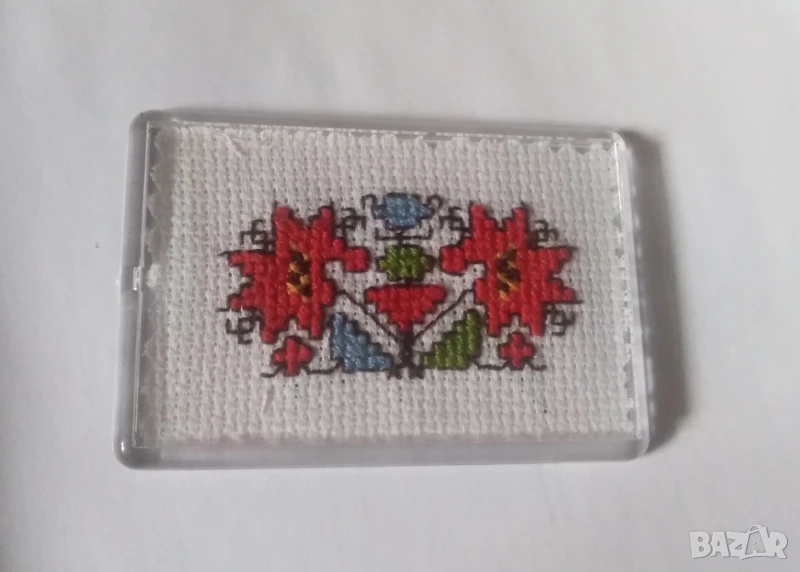 Магнит с ръчна бродерия шевица, снимка 1