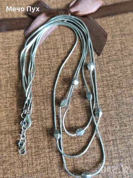 Сребърно колие (401), снимка 1