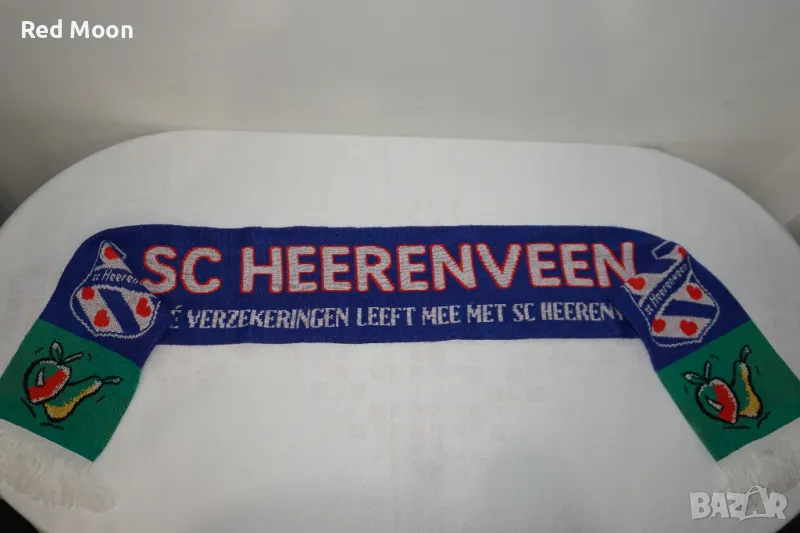 Оригинален Мъжки Футболен Шал На Футболен Клуб SC Heerenveen, снимка 1