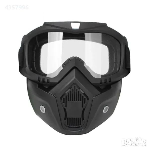Маска мото с прозрачен визьор, PA1024, снимка 1