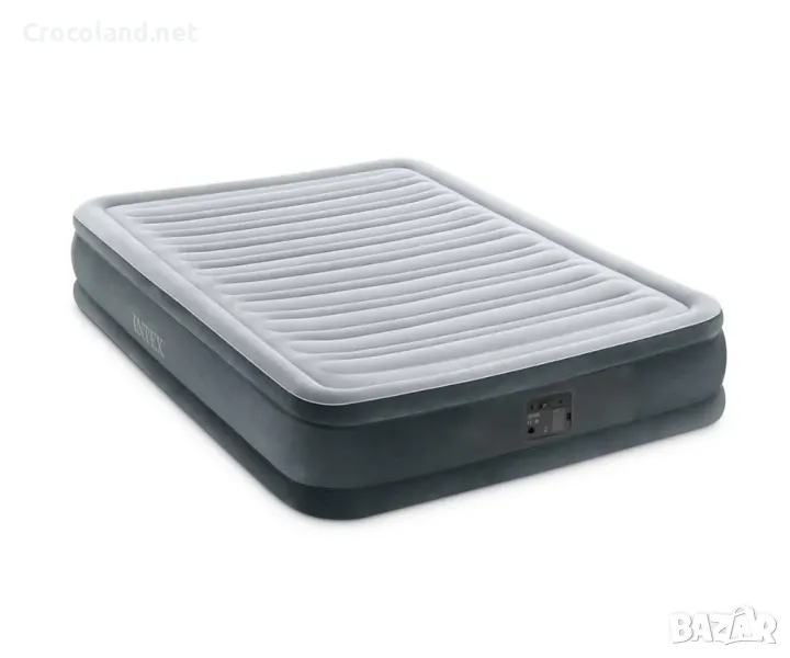 Надуваем матрак Intex Comfort-Plush Mid Rise, 137 х 191 х 33 см, вградена помпа, PVC, луксозен, снимка 1