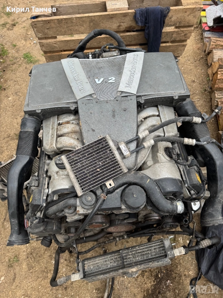 Двигател v12 m137 за mercedes, снимка 1