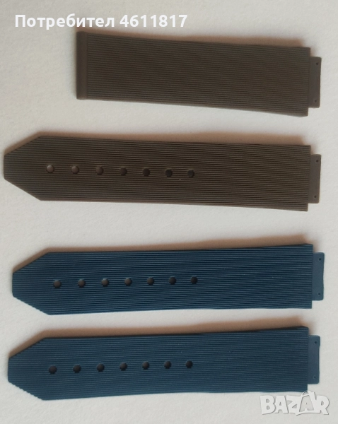 Силиконови каишки за часовник HUBLOT 21-15мм, снимка 1