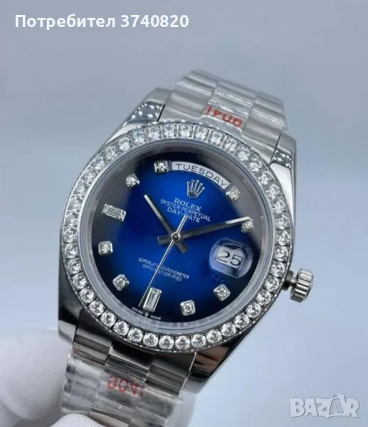 Rolex day date 36mm blue diamond, снимка 1