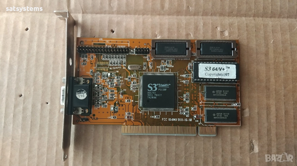 Видео карта S3 Trio 64V+ VTC 0397EPO 2MB PCI, снимка 1