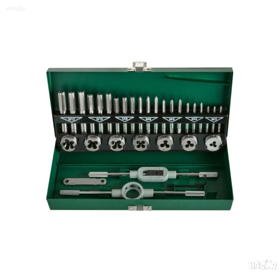 *ЧИСТО НОВ*PARKSIDE Комплект метчици и плашки , снимка 1