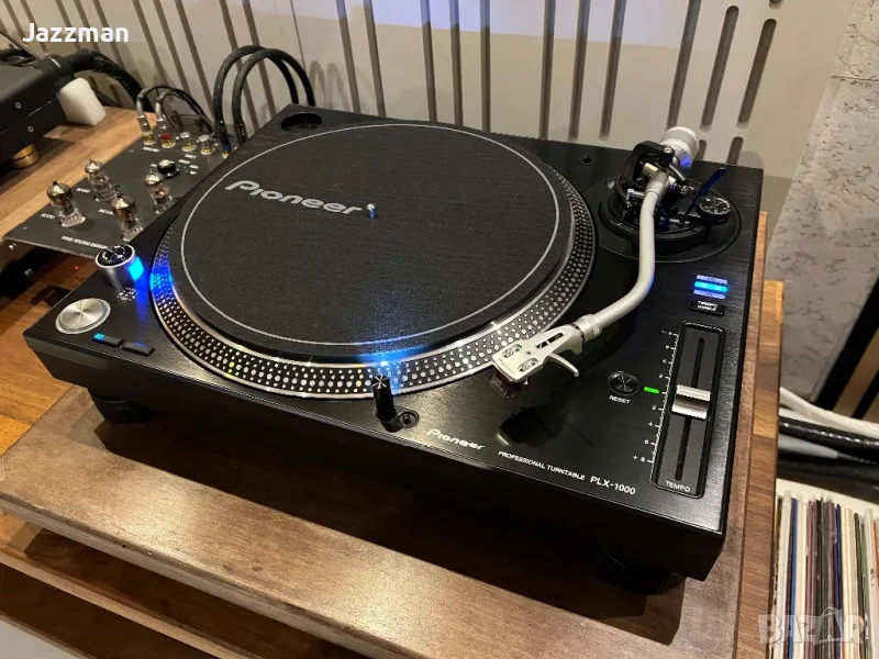 Pioneer PLX-1000 Black DJ грамофон с MC Доза DENON DL 110., снимка 1