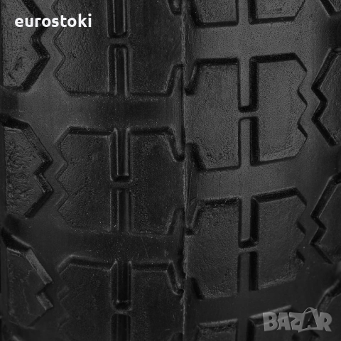 Relaxdays Комплект от 2 гуми непневматични устойчиви на спукване, 4.1/3.5-4", ос 16 мм, снимка 2 - Друго търговско оборудване - 51968049