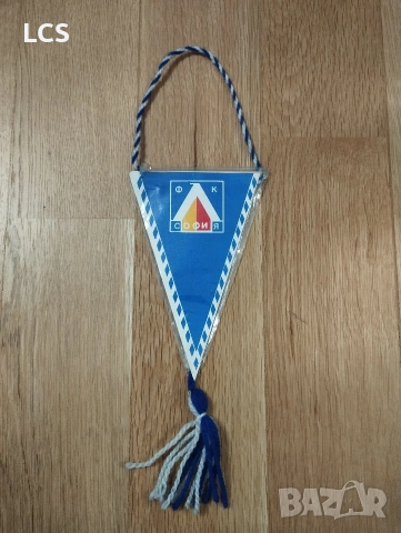  Левски Старо Флагче Флаг от 1990 г. Футбол , снимка 4 - Футбол - 53528198