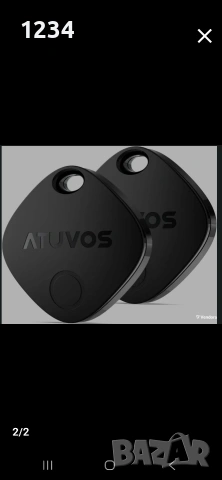 ATUVOS Air Tracker Tags-2 Pack, bluetooth тракери, снимка 2 - Други - 53777277