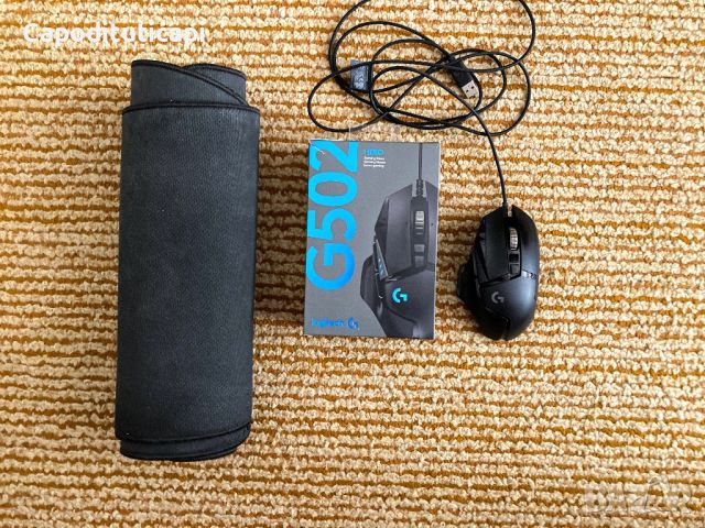 Logitech G502 + Mousepad , снимка 2 - Клавиатури и мишки - 45228186