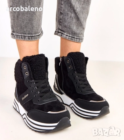 Дамски високи маратонки с подплата от Mirasen, 4цвята , снимка 14 - Маратонки - 52024364