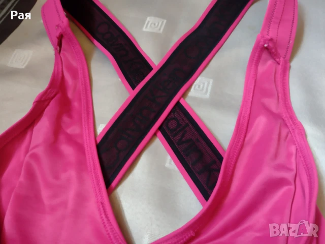 Calvin Klein цял бански в циклама, снимка 5 - Бански костюми - 50665134