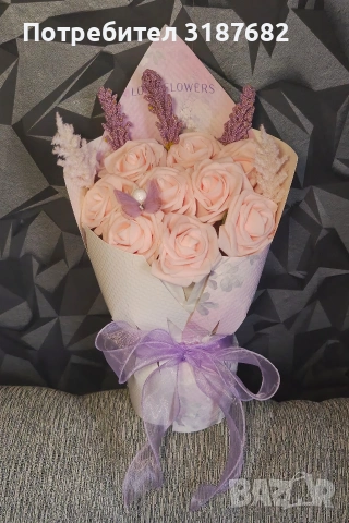 Букети от фоам рози! , снимка 2 - Подаръци за жени - 53140569