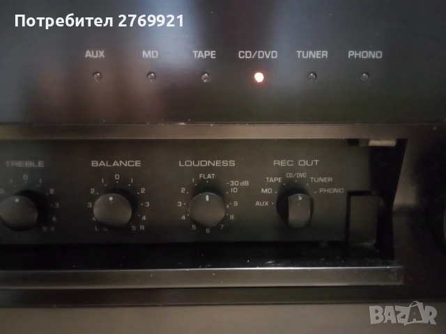 Усилвател Yamaha AX 596 2x155W, снимка 3 - Ресийвъри, усилватели, смесителни пултове - 52884587