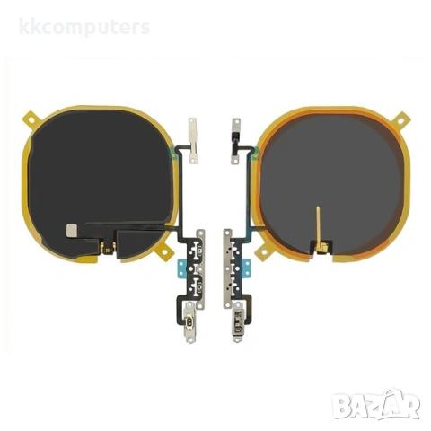 Лентов кабел за APPLE iPhone X с модул за безжично зареждане, с бутони за контрол на звука