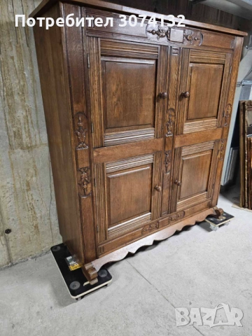 Трапезен шкаф с дърворезба, снимка 5 - Шкафове - 52159429