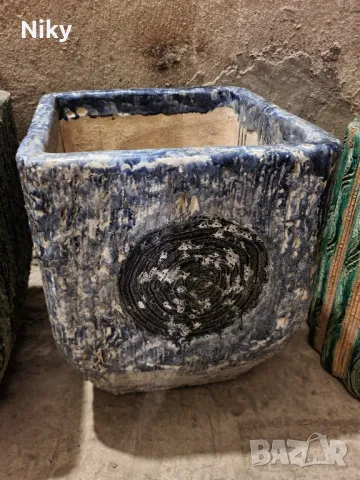 Керамични саксии , снимка 3 - Саксии и кашпи - 48844576