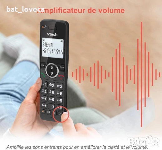 Два броя нови безжични телефона Vtech и Telekom Sinus 270, снимка 5 - Други - 53774572