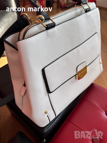 Голяма бяла дамска чанта от марката STEVE MADDEN. /НОВА. Безплатна доставка., снимка 2 - Чанти - 53069951