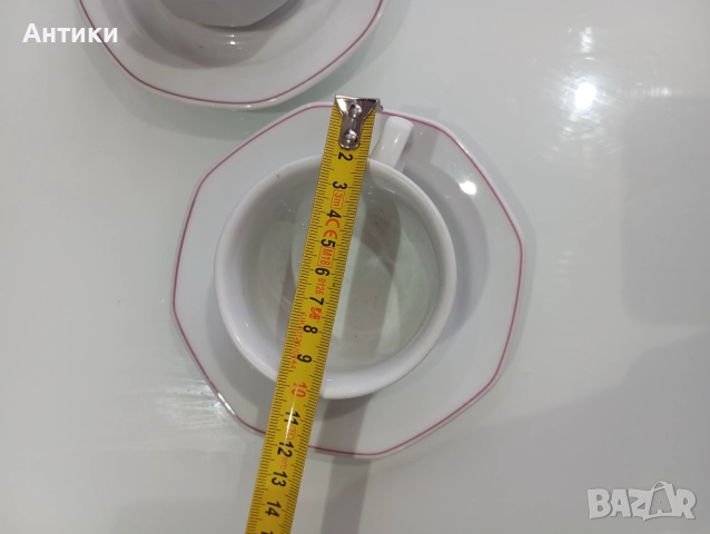Порцеланов баварски двоен сет за кафе, снимка 6 - Чаши - 52625239