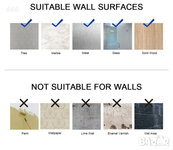 12 бр. куки за стенен монтаж без перфоратор, здрави самозалепващи куки, снимка 5 - Други - 53180366