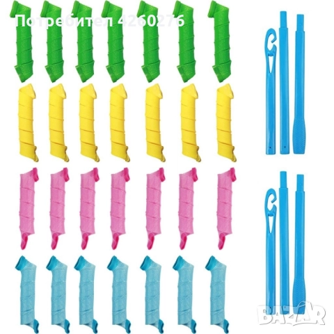 Ролки за вълнообразни къдрици, снимка 11 - Аксесоари за коса - 52077181