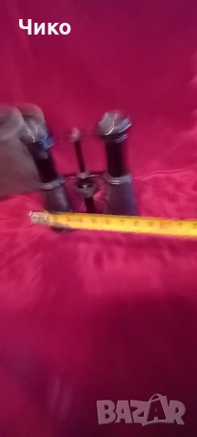 Френски стар бронзов бинокъл със калъф, снимка 8 - Антикварни и старинни предмети - 53309936