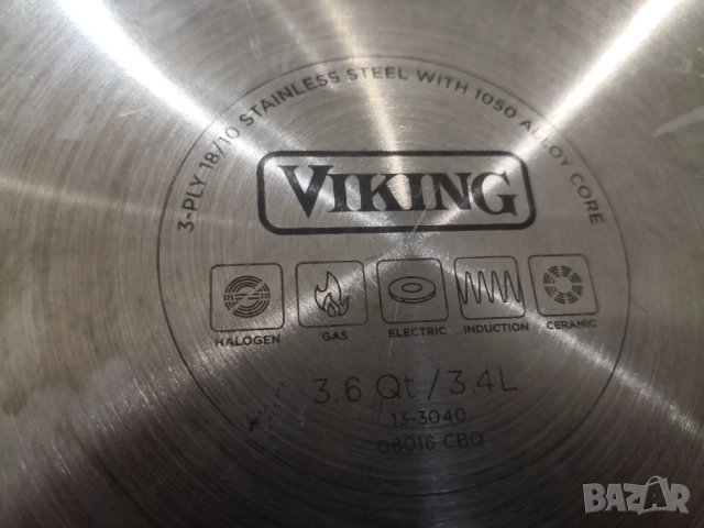 Професионален тиган с капак VIKING 3,4л, снимка 7 - Съдове за готвене - 51787159