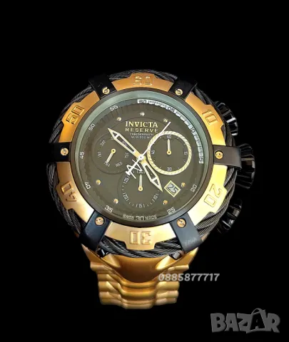 часовник INVICTA Reserve Thunderbolt Black 55 mm, НОВ, снимка 8 - Мъжки - 46847990